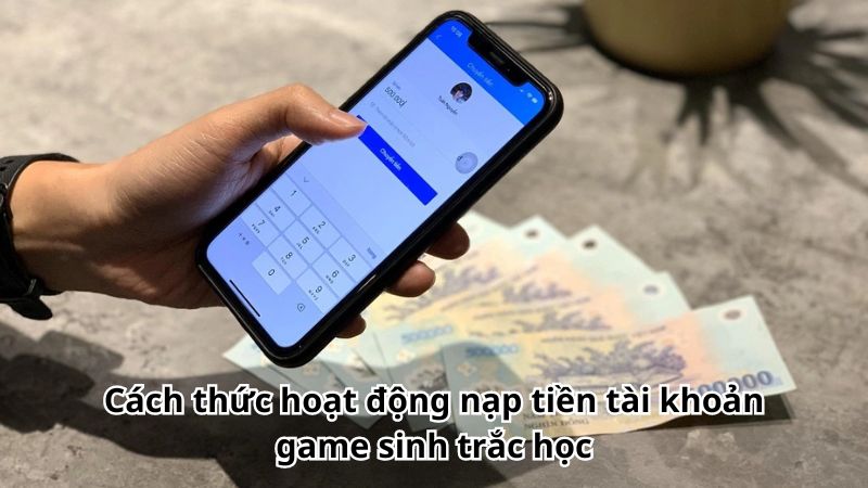 Cách thức hoạt động nạp tiền tài khoản game sinh trắc học