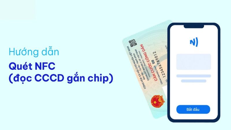 Hướng dẫn quét NFC xác thực sinh trắc học của app ngân hàng