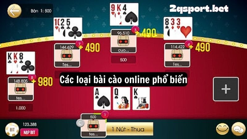 Các loại bài cào online phổ biến