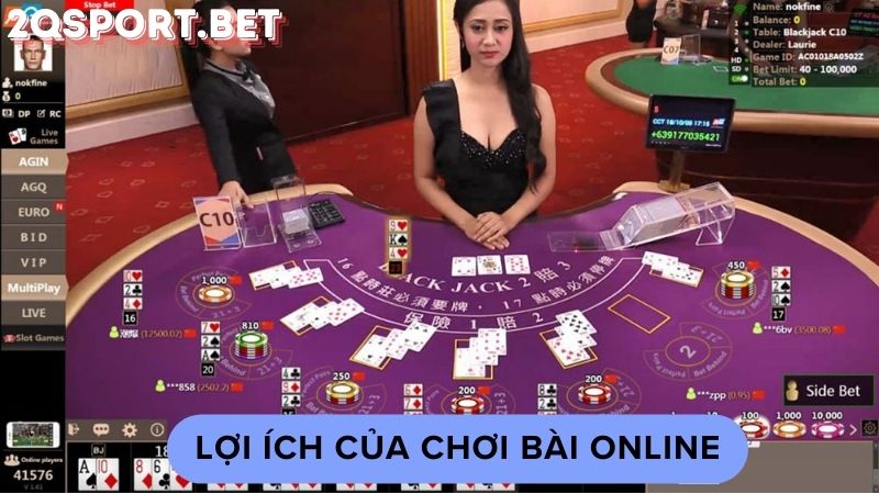Lợi ích của chơi bài online