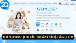Xem 2qsports tại 2q: Các Tính Năng Nổi Bật Và Mẹo Xem